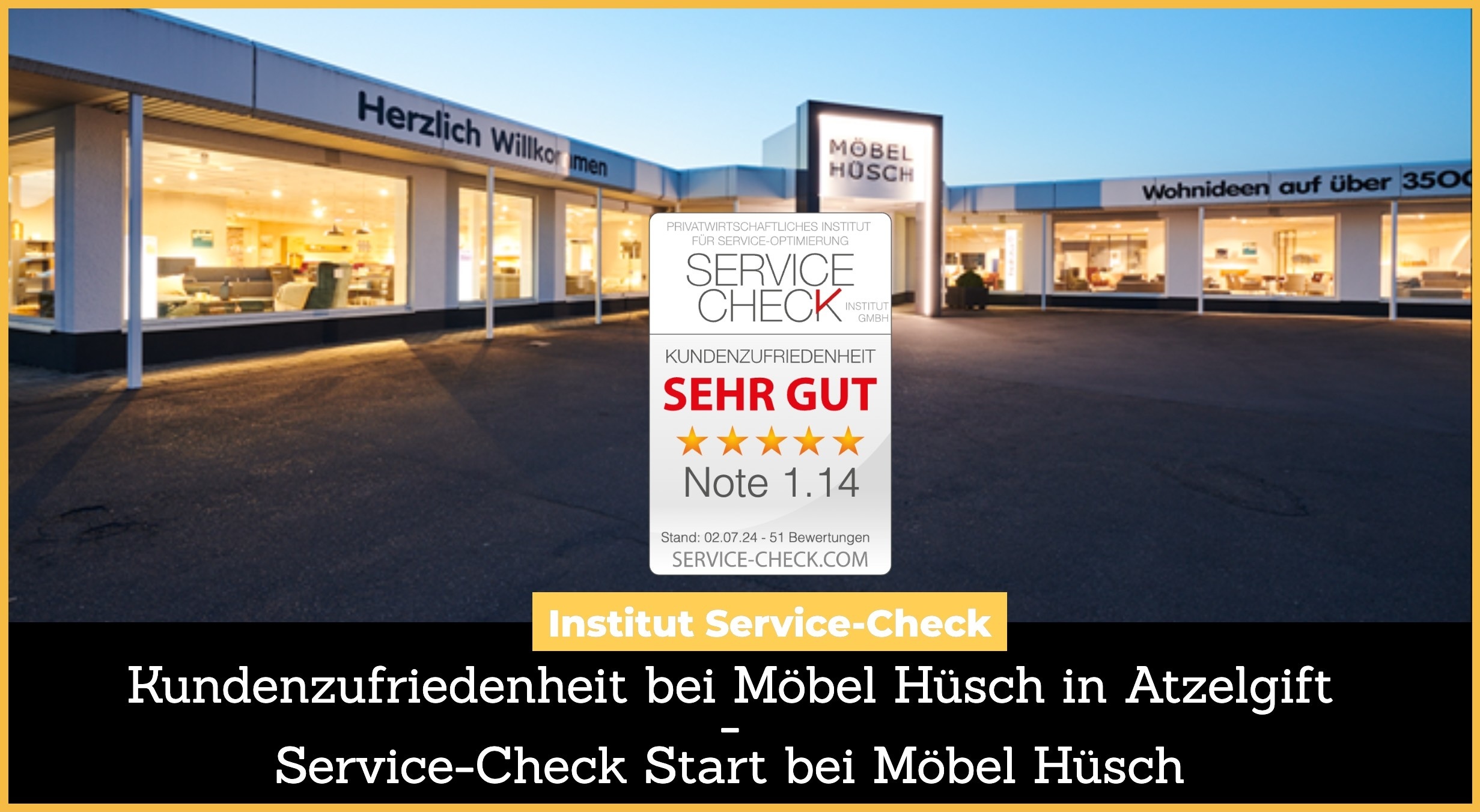 Erfolgreicher Service-Check Start bei Möbel Hüsch