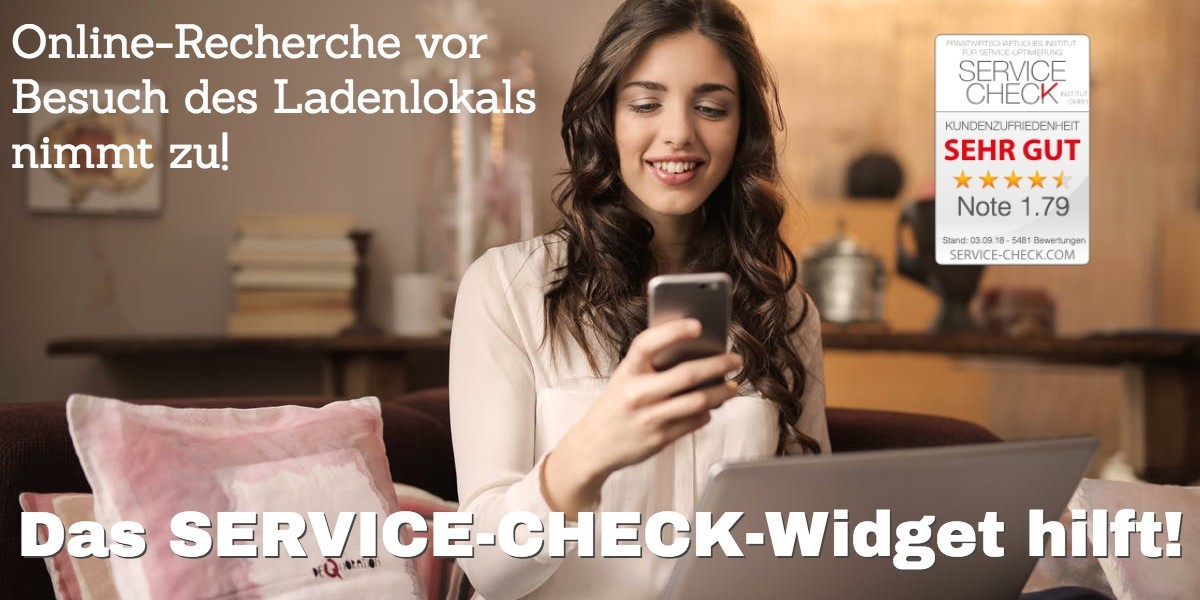 Mit dem Einsatz des SERVICE-CHECK-Widgets reagieren Sie proaktiv auf diesen Trend!