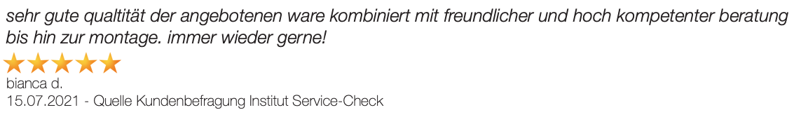 Ausschnitt der begeisterten Kundenmeinungen von Möbel May in Mayen, Ulmen und Neuwied