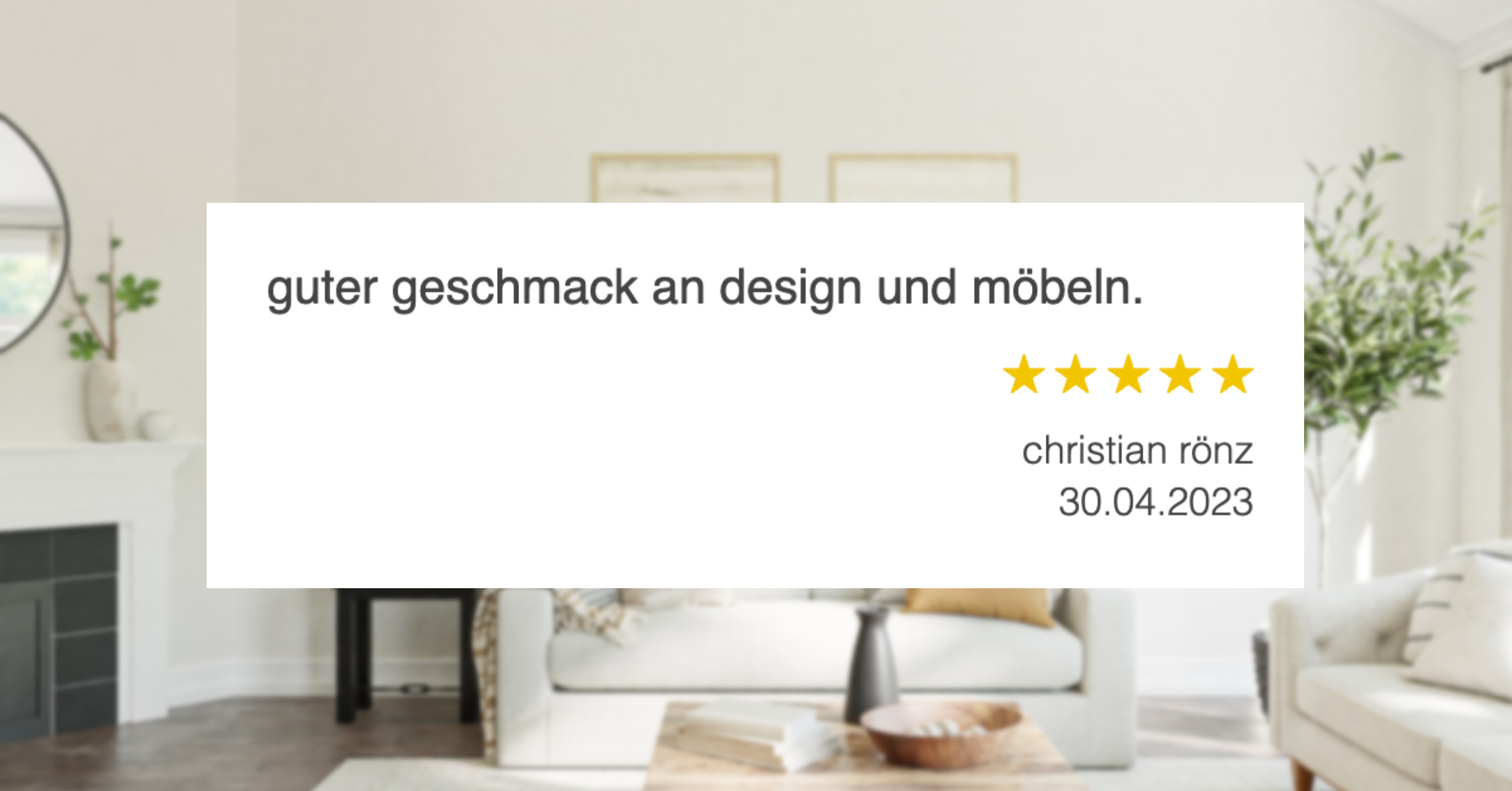 Ausschnitt der begeisterten Kundenbewertungen von Franke Einrichtungen