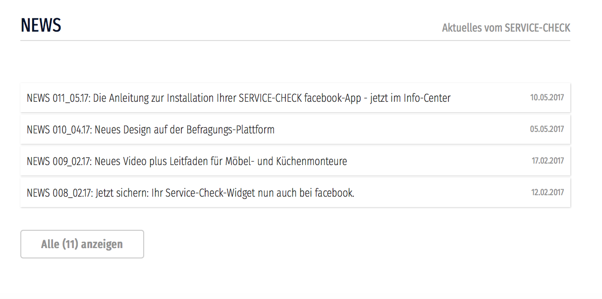 Neueste Infos zu System-Neuerungen - Updates etc. unter "NEWS" - Details erfahren Sie durch "Klicken" auf die entsprechende NEWS!