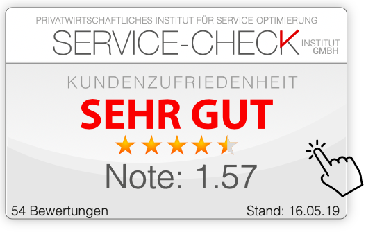 Muster Widget - Layout "Groß" - mit Note - d.h. zum Beispiel 1,57 -sehr gut