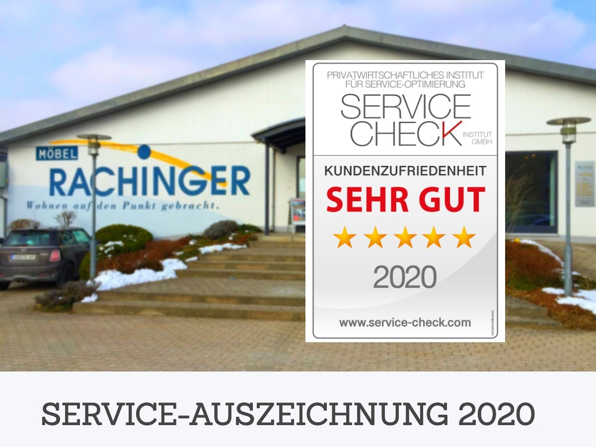 Möbel Rachinger in Solnhofen erzielt Bestnote beim großen SERVICE-CHECK