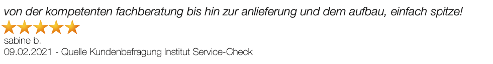 Beispiel der begeisterten Kundenmeinungen von Wohn-Center Spilger & Spilger´s Sparmaxx 