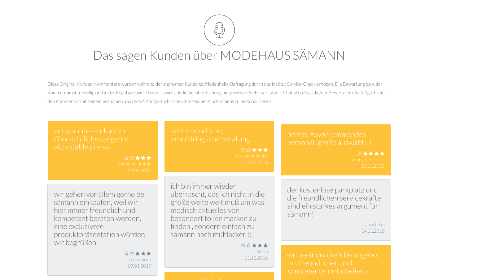 Positive Original-Kundenkommentare erhöhen zusätzlich die Glaubwürdigkeit.