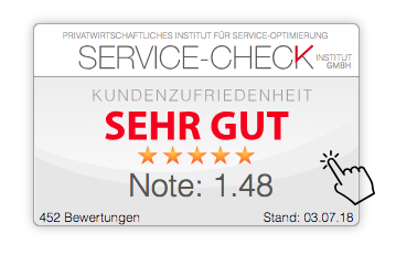 SERVICE-CHECK Widget (SVG) -  Layout: groß Notenschema: Note