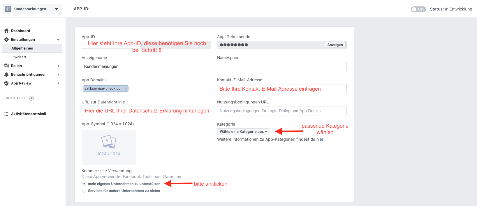 "Plattform hinzufügen" anklicken.