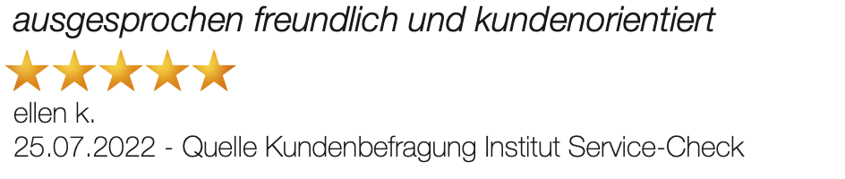 Ausschnitt der begeisterten Kundenbewertungen von Möbel Lenz