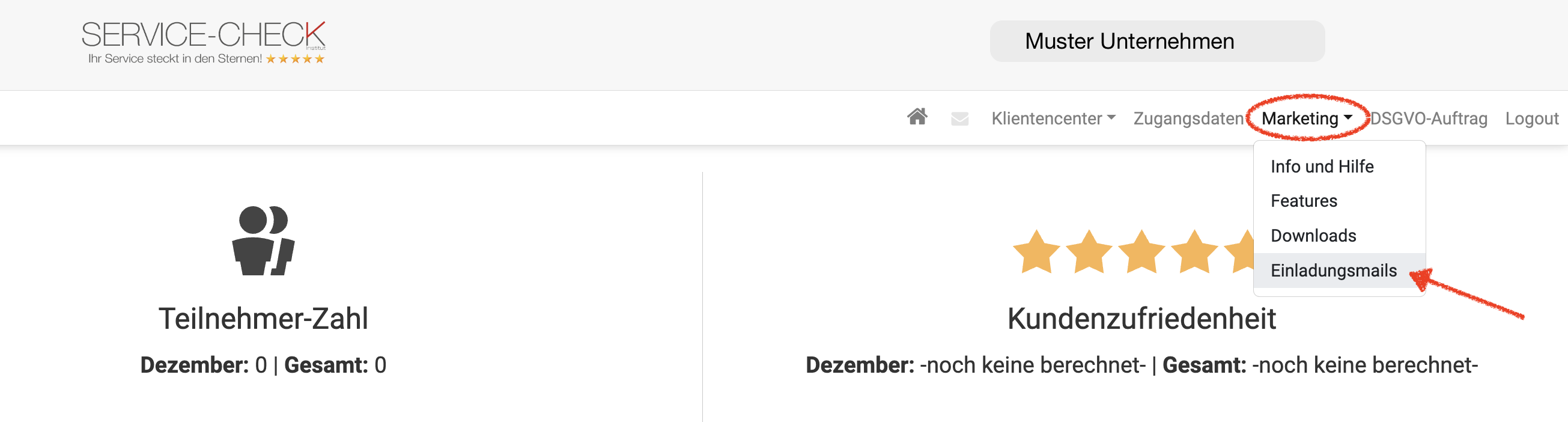 Vorschau - Bereich "E-Mail-Befragung"