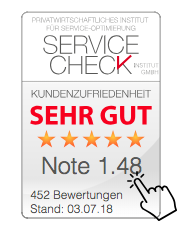 SERVICE-CHECK Widget (SVG) -  Layout: klein Notenschema: Note