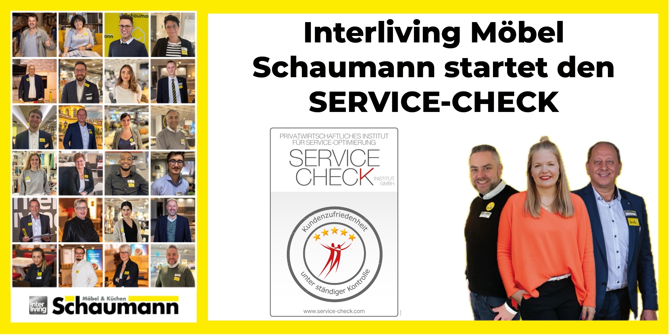 Interliving Möbel Schaumann in Kassel und Korbach startet den SERVICE-CHECK