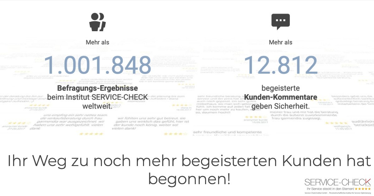 Ihr großer SERVICE-CHECK beginnt jetzt! 